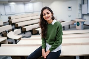 Indian female MBA student
